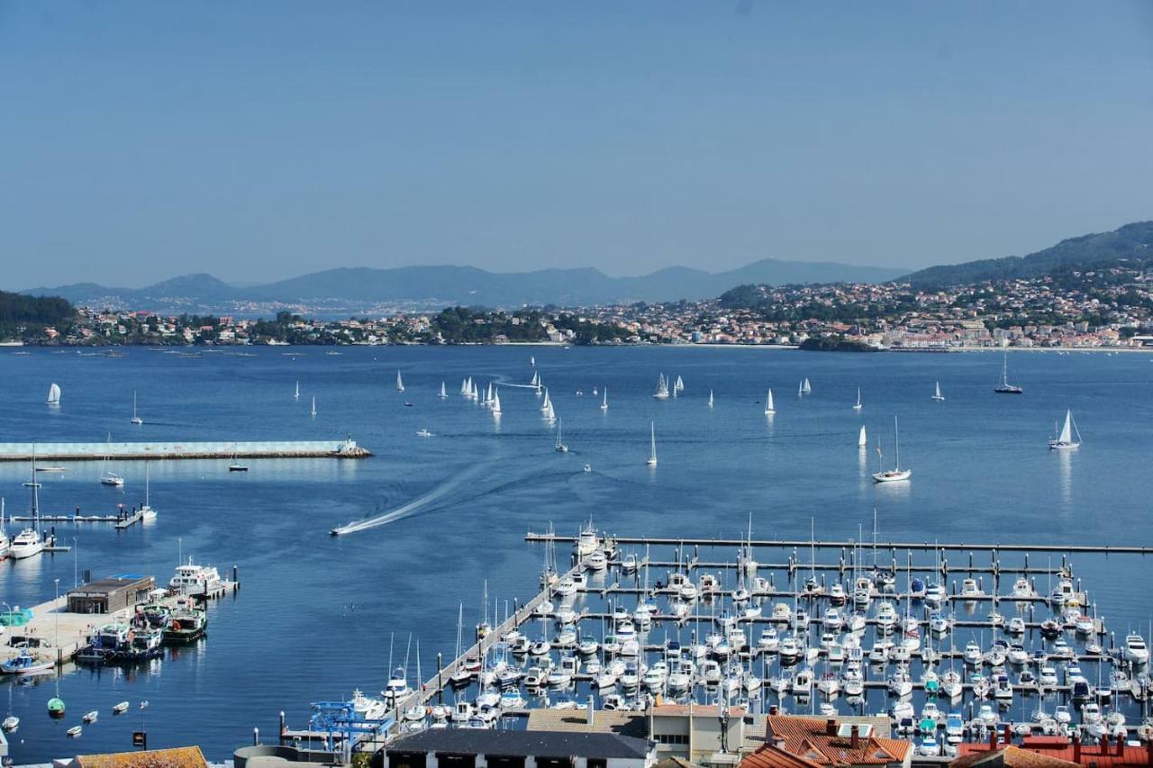 Inmejorables Vistas A Las Islas Cies Baiona Esterno foto
