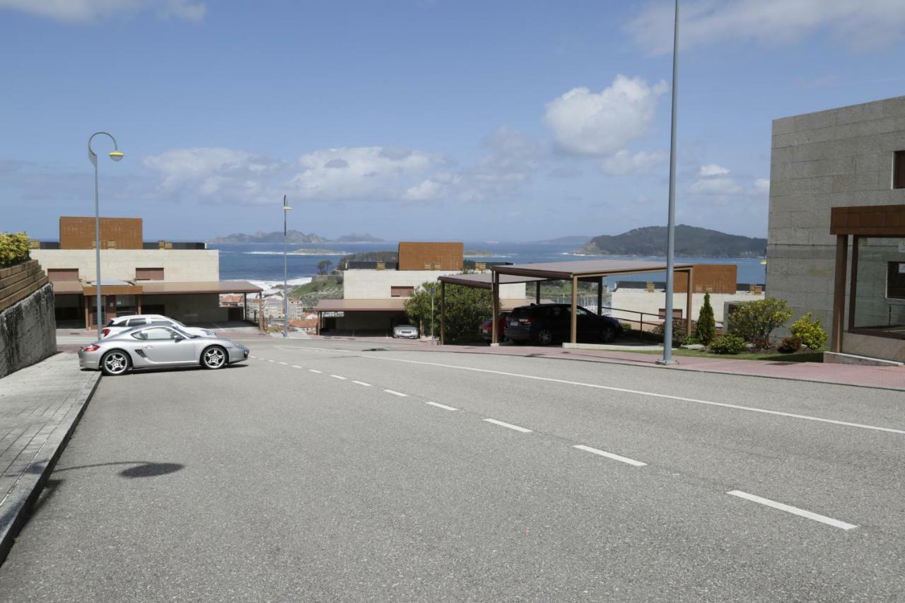 Inmejorables Vistas A Las Islas Cies Baiona Esterno foto